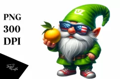 4th July Gnome with Sunglasses and Beach Wear | Digital Pain Product Image 3