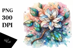 Abstract Wooden Gardenia PNG Product Image 3