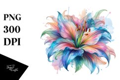 Transparent Watercolor Lily PNG Product Image 3