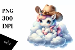 Baby Hummingbird Cowboy Hat | Sublimation | Clipart Product Image 3