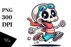 Goofy Skeleton with Beachwear, Transparent PNG Product Image 1