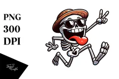 Goofy Skeleton with Beachwear, Transparent PNG Product Image 1