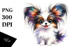 Cute Papillon with Crazy Furr, PNG Product Image 1