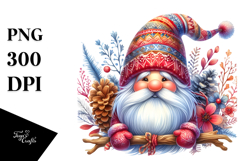 Vibrant Winter Gnome PNG Product Image 1