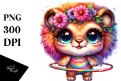 Vibrant Baby Lion PNG Product Image 1