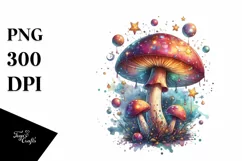 Shiny Magical Mushroom, Transparent PNG Product Image 3