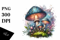 Shiny Magical Mushroom, Transparent PNG Product Image 3