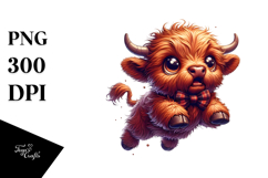 Highland Cow with Bow Tie Product Image 1
