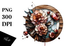 Stained Peonies Clipart Product Image 1