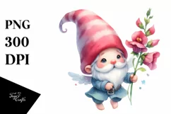 Cute Small Baby Dragon with Snapdragon PNG Product Image 3