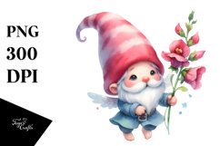 Cute Small Baby Dragon with Snapdragon PNG Product Image 1