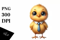 Colorful Baby Chick Watercolor Funny Product Image 1