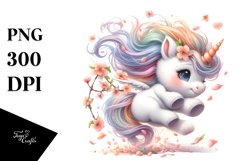 Baby Unicorn Tumbling Clipart Product Image 3