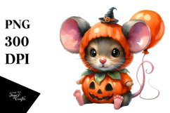 Vibrant Drawing Cute Baby Mouse | Clipart Product Image 3