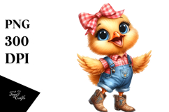 Expressive Farm Chicken | Clipart Product Image 1