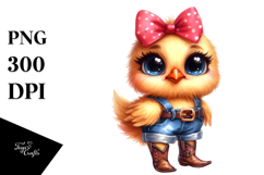 Expressive Farm Chicken | Clipart Product Image 1