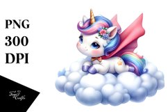 Baby Unicorn Hero Clipart Product Image 1