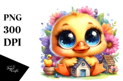 baby Duck with Tiny Hose, PNG Product Image 1
