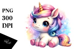Cute Baby Unicorn | Clipart Product Image 3