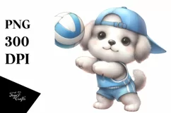 Cute Baby Playing Volleyball | Clipart Product Image 3