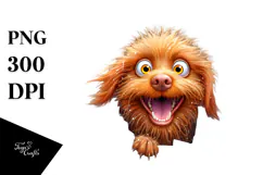 Crazy Looking Vizsla Furr Enthusiastic | Clipart Product Image 1