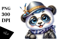 Cool Panda with Hat and Sunglasses PNG Product Image 1