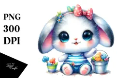 Digital Painting Baby Polar Bear PNG Product Image 1