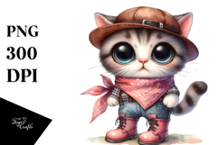 Proud Cat in Rain Boots | Sublimation | Clipart Product Image 1