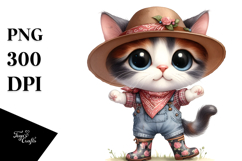 Proud Cat in Rain Boots | Sublimation | Clipart Product Image 1