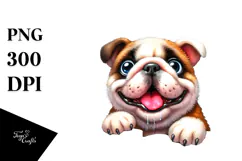 Crazy Looking Bulldog Furr Enthusiastic | Clipart Product Image 1