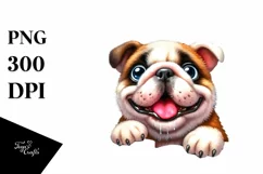 Crazy Looking Bulldog Furr Enthusiastic | Clipart Product Image 1