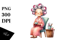 Whimsical Tea Cup Character | Watercolor Clipart Product Image 1