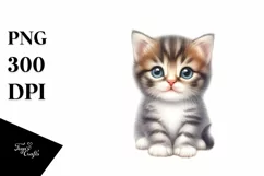 Cute Baby Cat, High-Res PNG Product Image 1