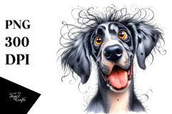 Watercolor Cute Great Dane, Transparent PNG Product Image 1