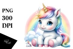 Cute Baby Unicorn | Sublimation | Clipart Product Image 3