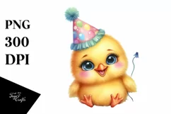 Proud Baby Chick | Party Hat Clipart Product Image 3