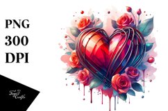 Broken Cold Heart Love Clipart |T-shirt, Mug, Tumbler Product Image 1