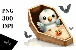 Baby Parrot Popping Out of Coffin Product Image 1