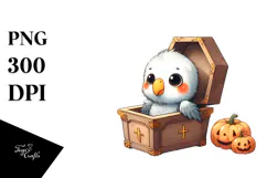 Baby Parrot Popping Out of Coffin Product Image 1