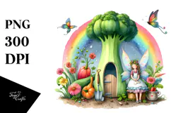 Colorful Fairy House | Fantasy Illustration Product Image 1