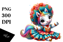 Colorful Baby Unicorn in Mazurka Dancer Costume Product Image 1