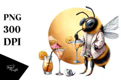 Funky Bee Beachwear Cocktail PNG Product Image 1