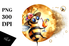 Funky Bee Beachwear Cocktail PNG Product Image 1