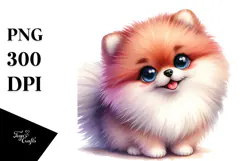 Cute Pomeranian, PNG Product Image 1