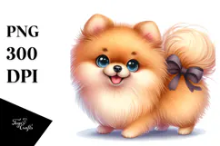 Cute Pomeranian, PNG Product Image 1
