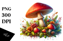 Detailed Shiny Mushroom PNG Product Image 1