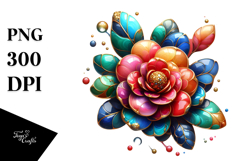 Glossy Camellia PNG Product Image 1