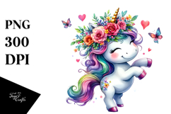 Vibrant Dancing Unicorn PNG Product Image 1