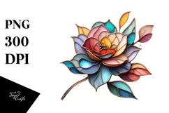 Abstract Wooden Camellia PNG Product Image 1