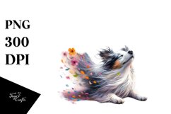 Spring Dog Sublimation Clipart Product Image 1